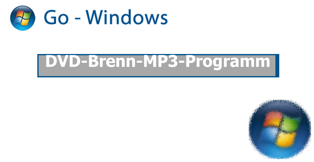 DVDBrennMP3Programm PC Software