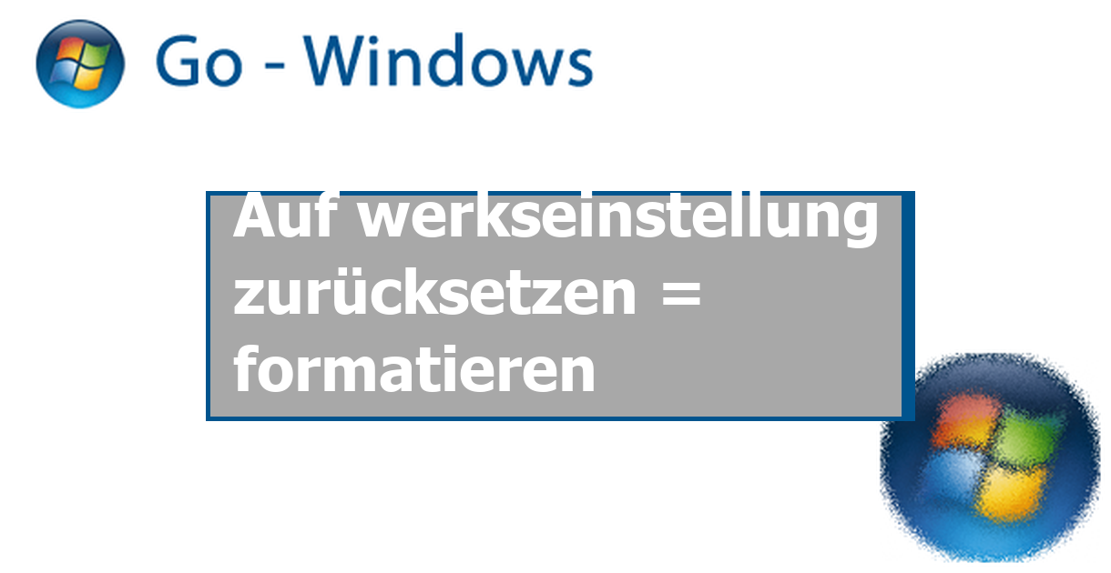Wie Setze Ich Meinen Pc Auf Werkseinstellung Zurück Windows Xp Auf werkseinstellung zurücksetzen = formatieren Windows XP Forum