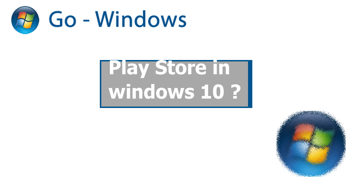 play store on windows 10