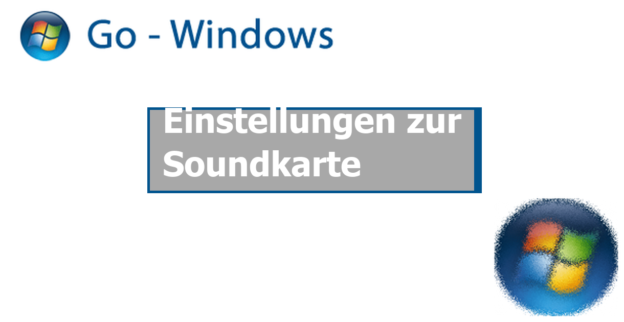 Einstellungen zur Soundkarte PC Hardware & Treiber
