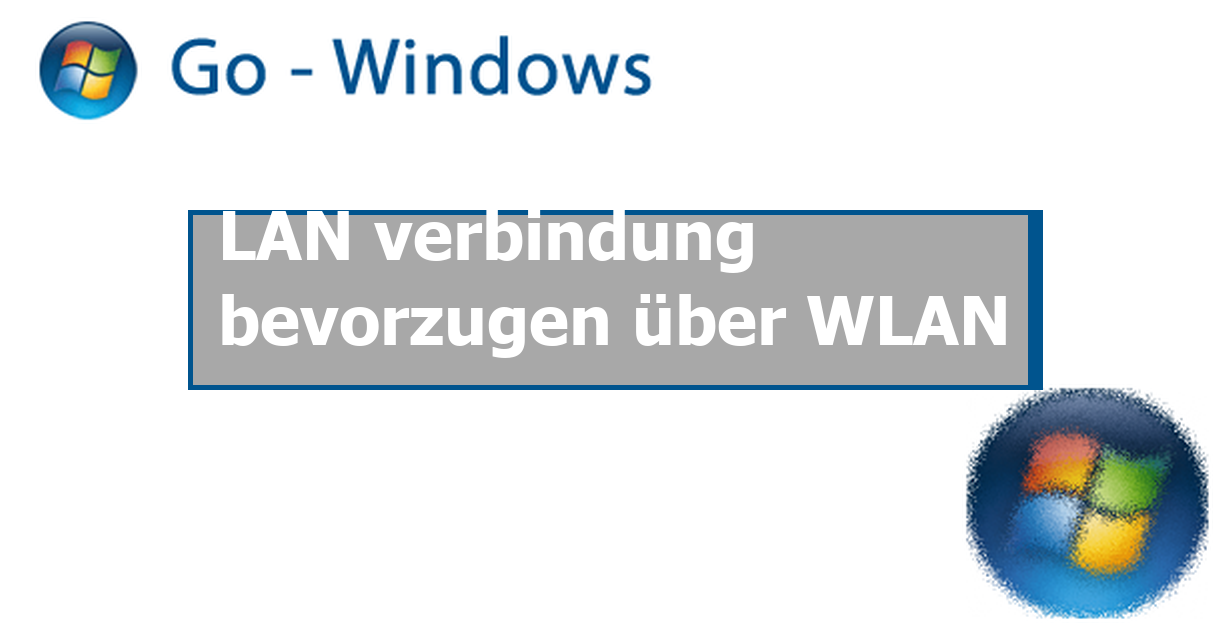 LAN verbindung bevorzugen über WLAN Netzwerk Forum