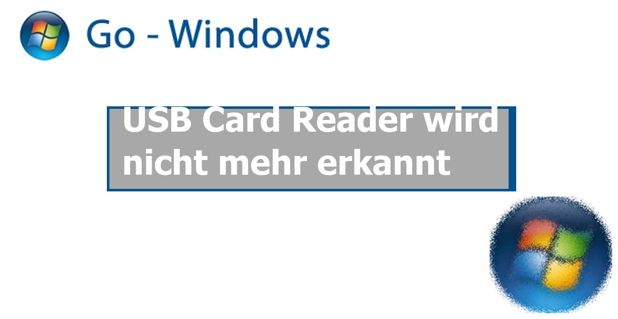 USB Card Reader wird nicht mehr erkannt Windows Vista Forum